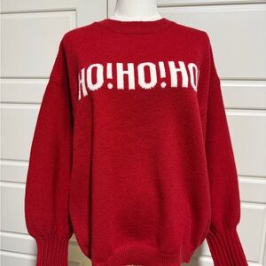 Mello Festive Red Crew Neck Sweater